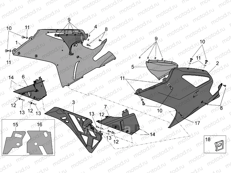 Front body - Fairings I