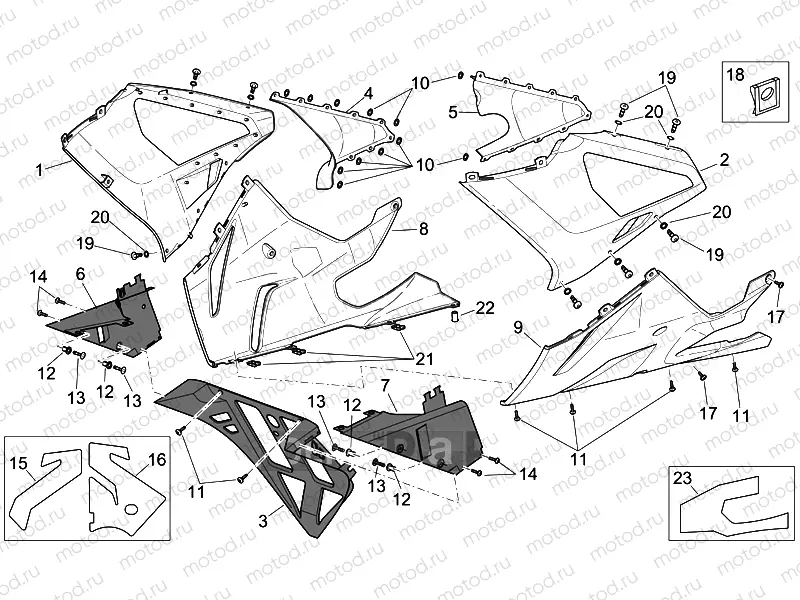 Front body - Fairings II