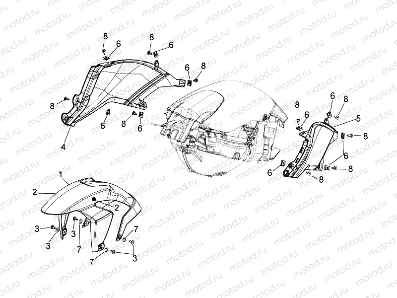 Front body - Front mudguard