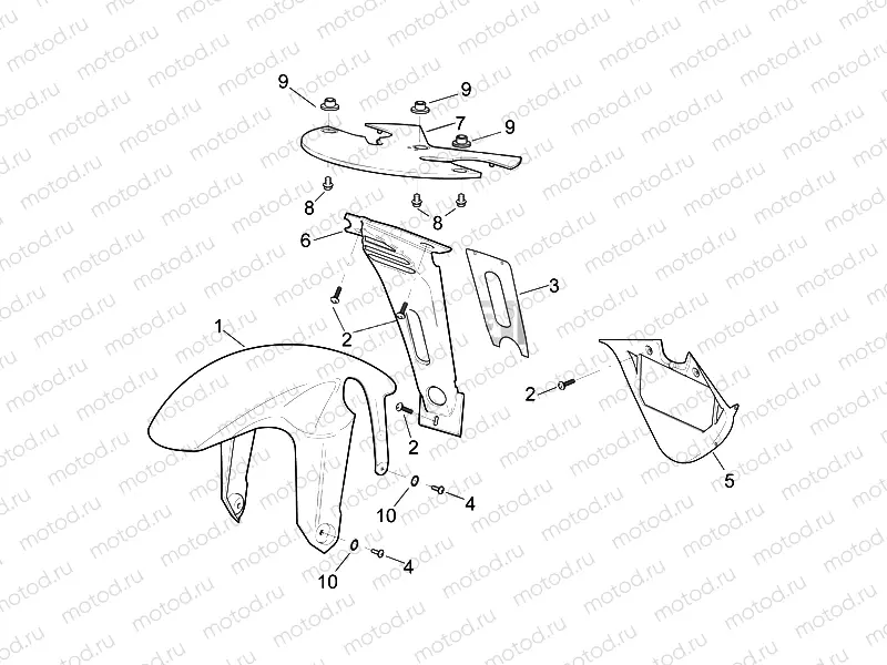 Front body - Front mudguard