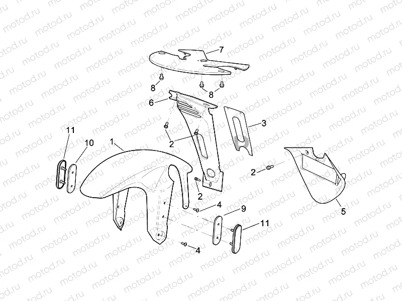 Front body - Front mudguard