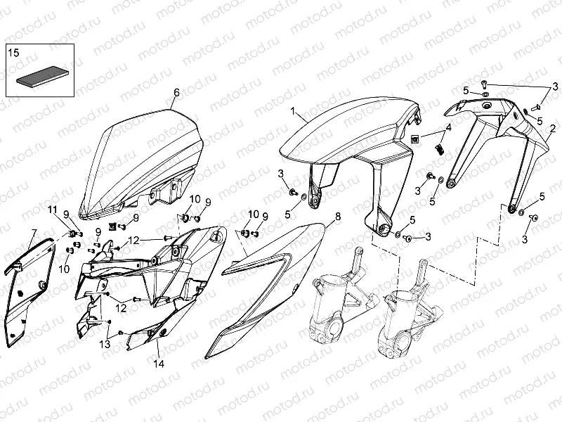 Front body - Front mudguard