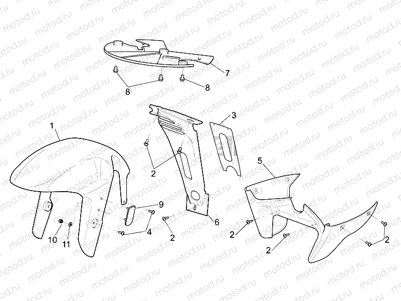 Front body - Front mudguard