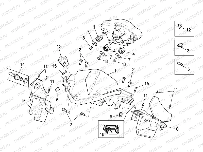 Front body - inside fairing