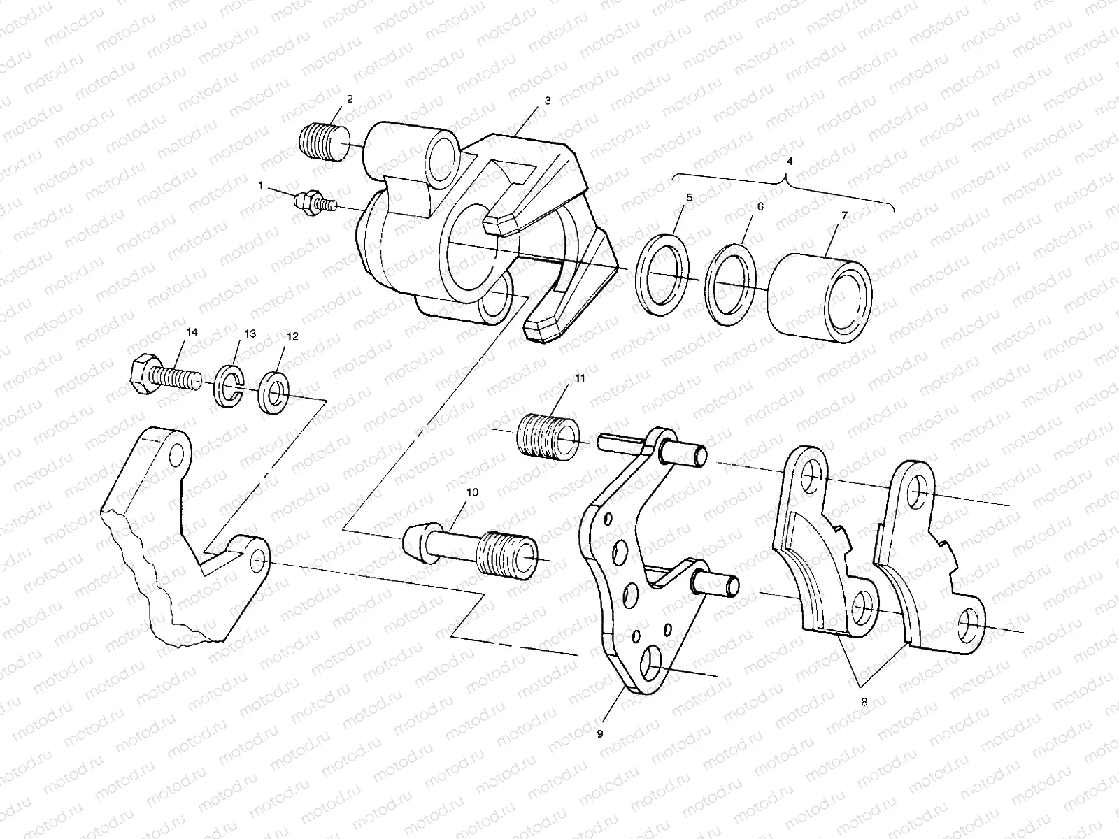FRONT BRAKE - A00CH46CA (4954785478B007) | FRONT BRAKE - A00CH46CA (4954785478B007)