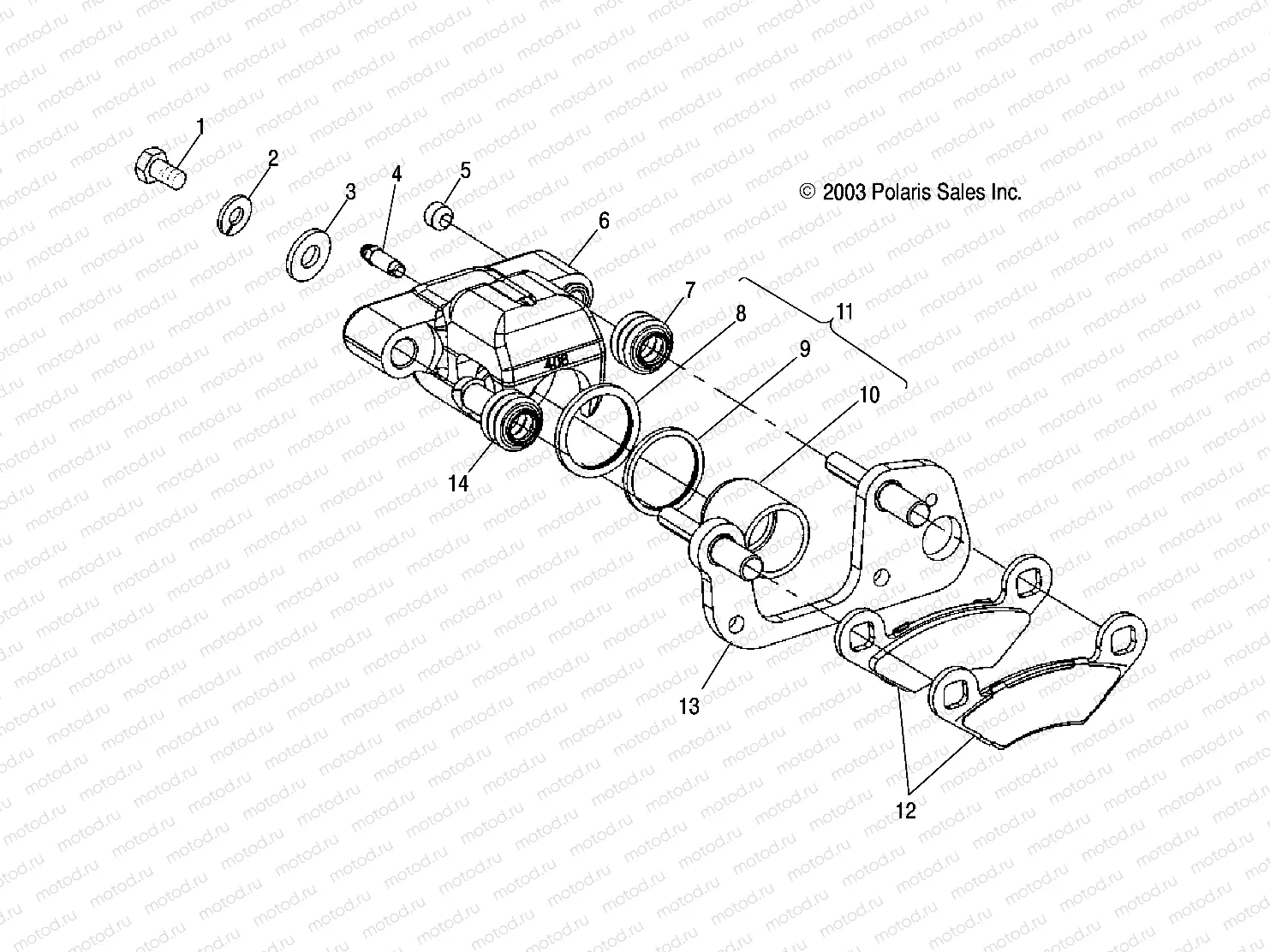 FRONT BRAKE - A04BA25CA/CB (4986248624B01) | FRONT BRAKE - A04BA25CA/CB (4986248624B01)
