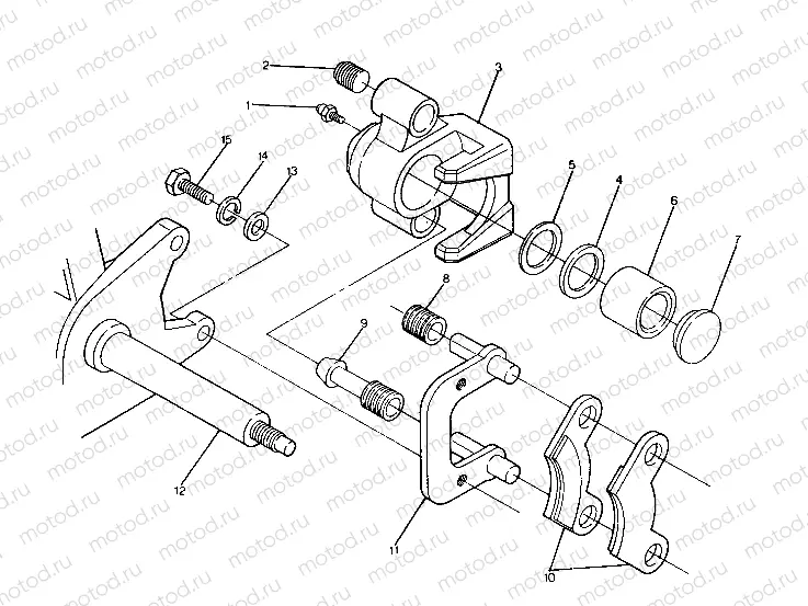 FRONT BRAKE ASSEMBLY 250 4x6 / W928627 (4922902290020A) | FRONT BRAKE ASSEMBLY 250 4x6 / W928627 (4922902290020A)