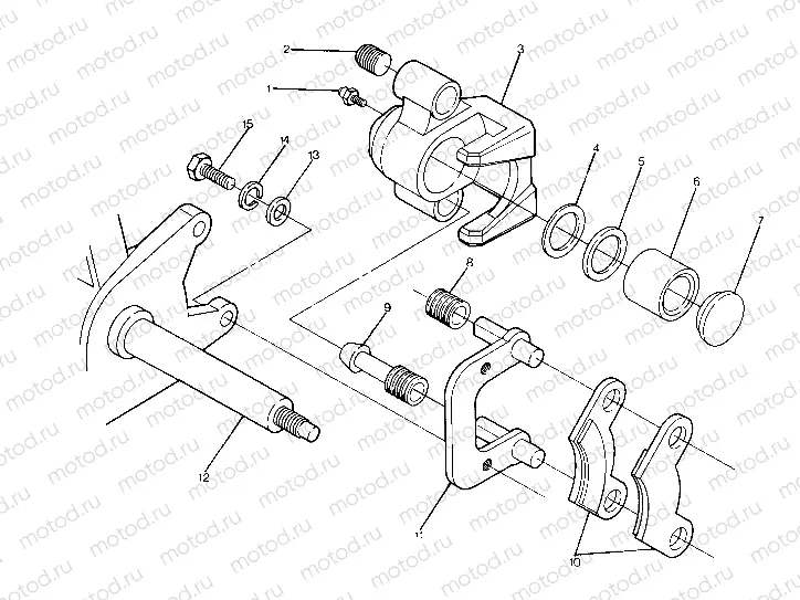 Front Brake Assembly (4915951595018A) | Front Brake Assembly (4915951595018A)