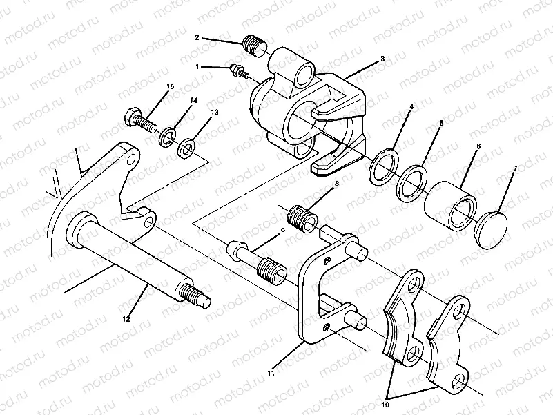 Front Brake Assembly (4916341634016A) | Front Brake Assembly (4916341634016A)
