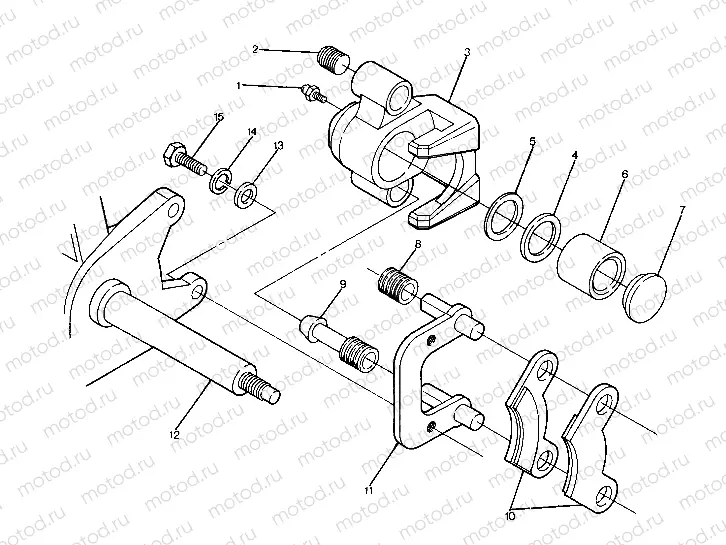 Front Brake Assembly (4916361636018A) | Front Brake Assembly (4916361636018A)