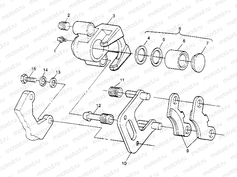 FRONT BRAKE ASSEMBLY 4x4 300 W948130 (4926762676B006) | FRONT BRAKE ASSEMBLY 4x4 300 W948130 (4926762676B006)