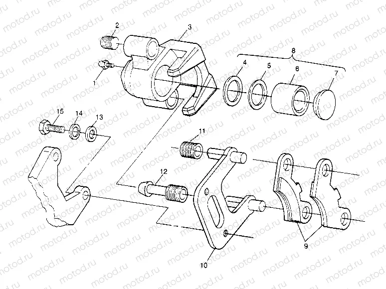 FRONT BRAKE ASSEMBLY 6x6 300 W948730 (4926792679B006) | FRONT BRAKE ASSEMBLY 6x6 300 W948730 (4926792679B006)