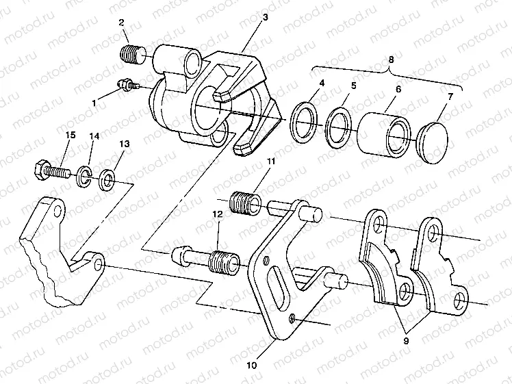 FRONT BRAKE ASSEMBLY 6X6 350L S938739 (4924362436017A) | FRONT BRAKE ASSEMBLY 6X6 350L S938739 (4924362436017A)