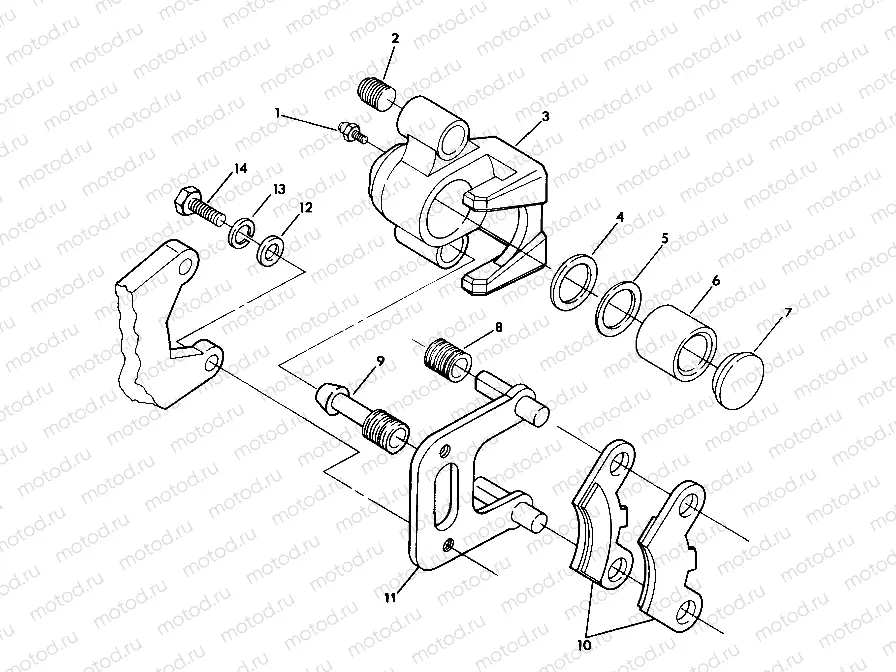 FRONT BRAKE ASSEMBLY 6X6 (4919811981028A) | FRONT BRAKE ASSEMBLY 6X6 (4919811981028A)