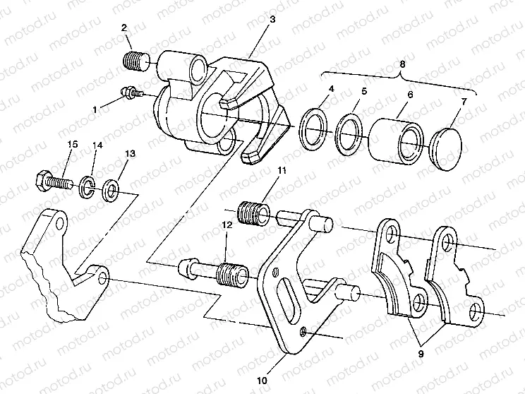 FRONT BRAKE ASSEMBLY 6X6  W938739 (4924062406017A) | FRONT BRAKE ASSEMBLY 6X6  W938739 (4924062406017A)