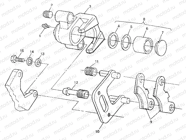 FRONT BRAKE ASSEMBLY SWEDISH 4x4 400L S948140 (4926912691B007) | FRONT BRAKE ASSEMBLY SWEDISH 4x4 400L S948140 (4926912691B007)