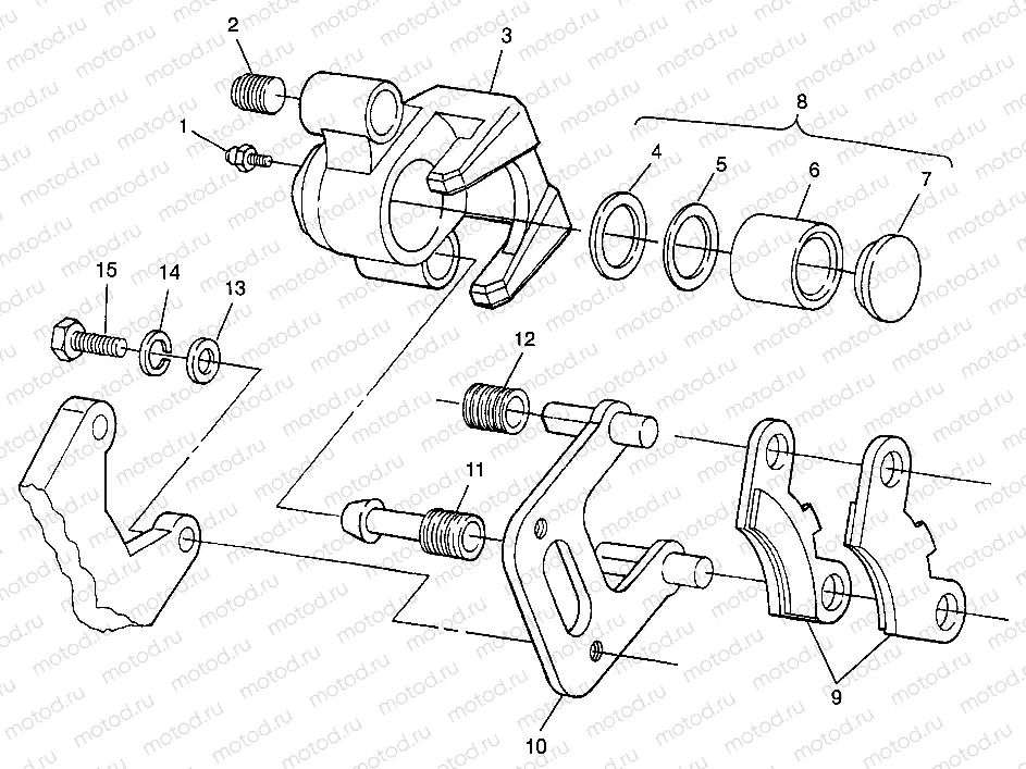 FRONT BRAKE BIG BOSS 6X6 400L W97AE38A (4940814081B008) | FRONT BRAKE BIG BOSS 6X6 400L W97AE38A (4940814081B008)