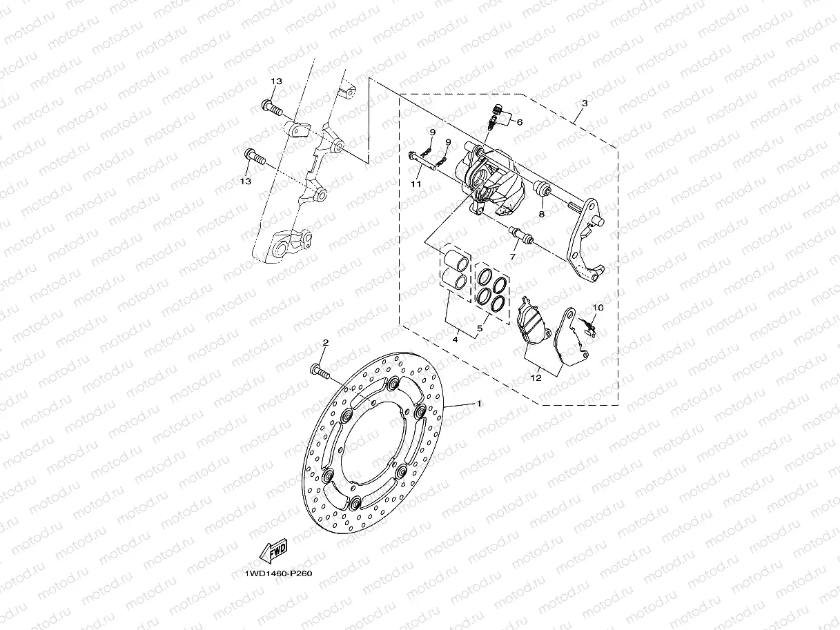FRONT BRAKE CALIPER
