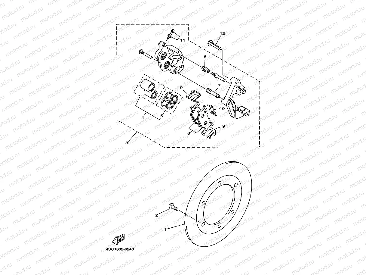 FRONT BRAKE CALIPER