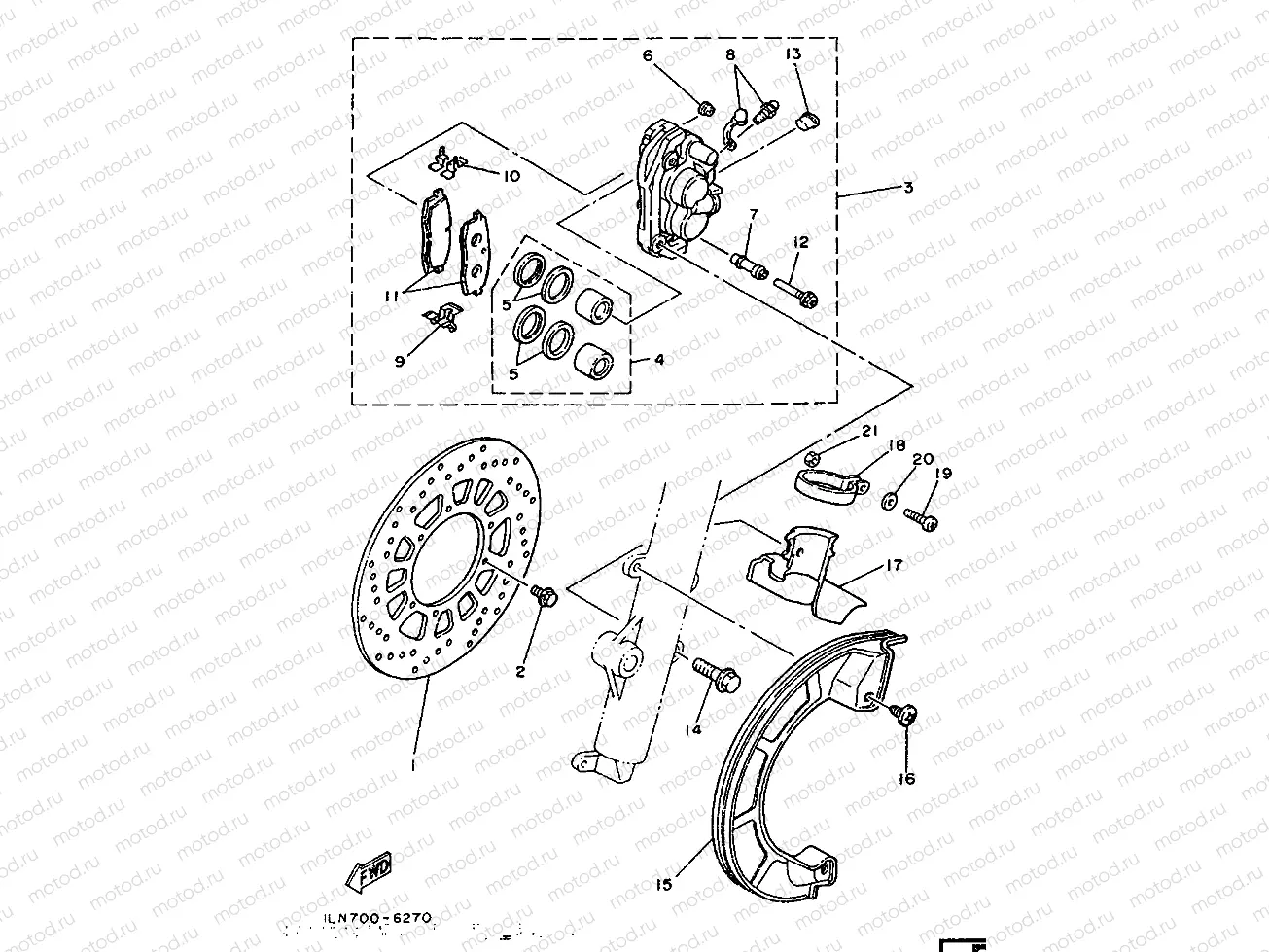 FRONT BRAKE CALIPER