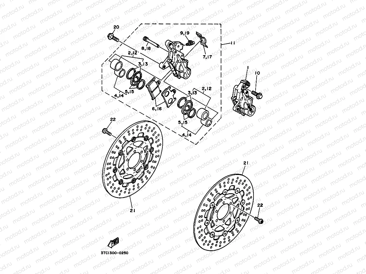 FRONT BRAKE CALIPER