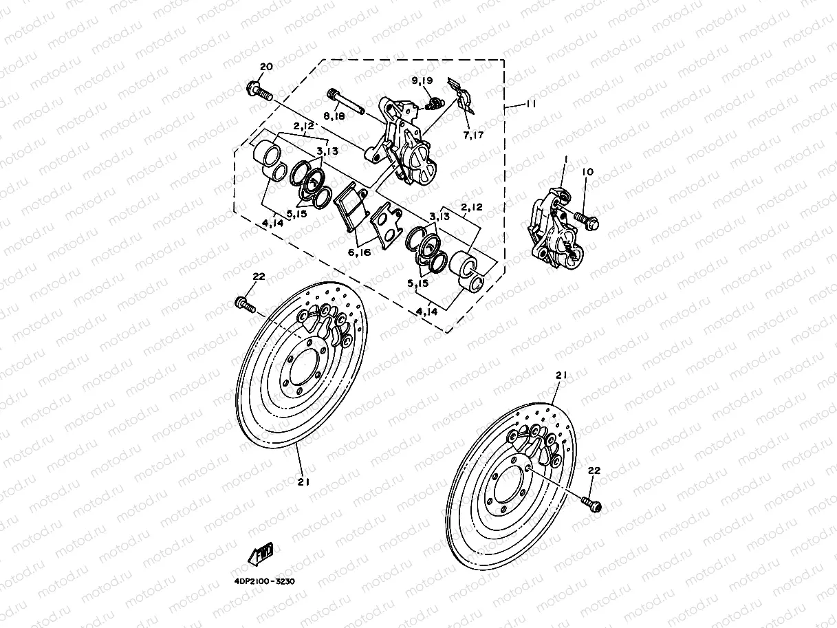 FRONT BRAKE CALIPER
