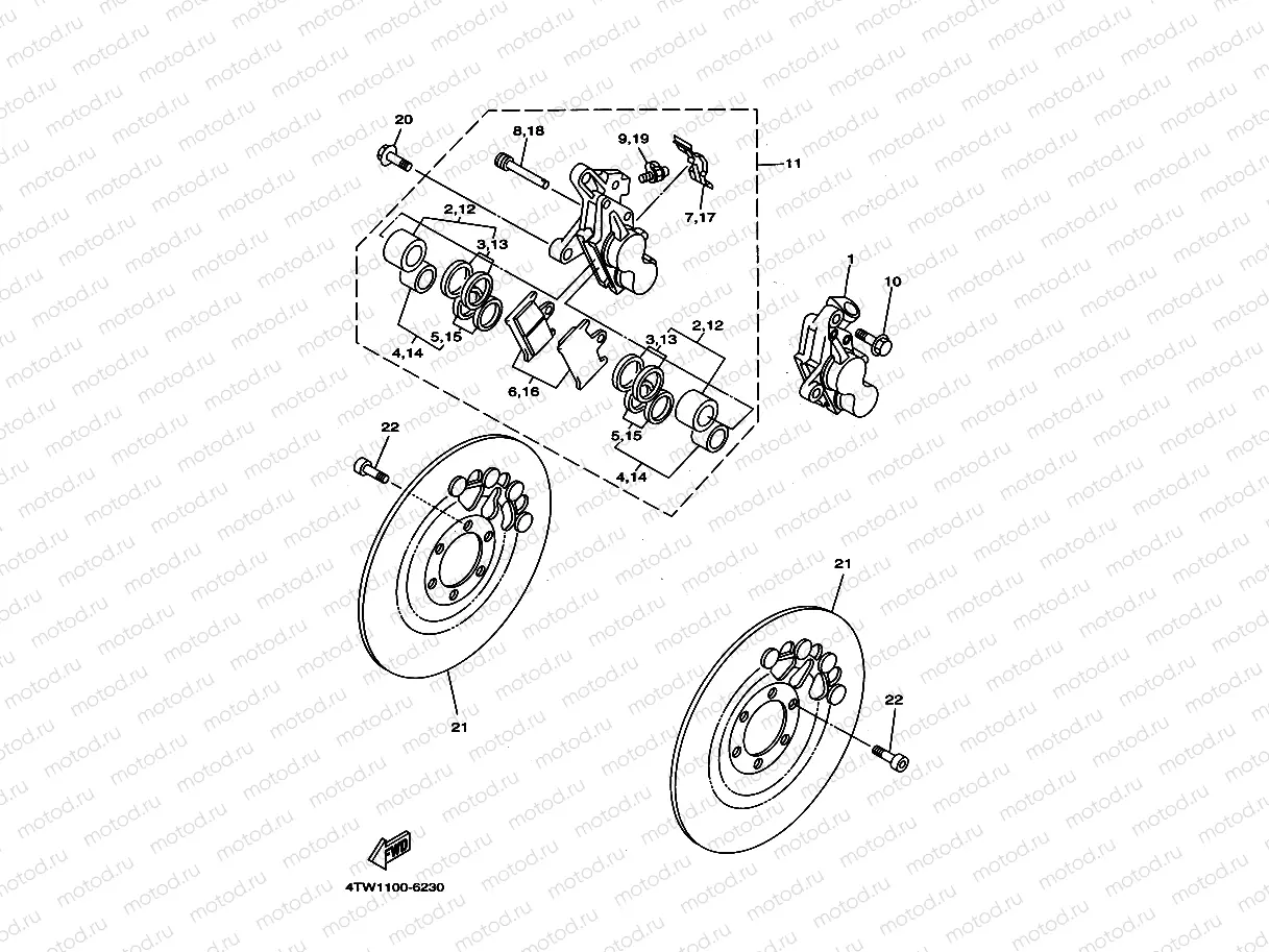 FRONT BRAKE CALIPER