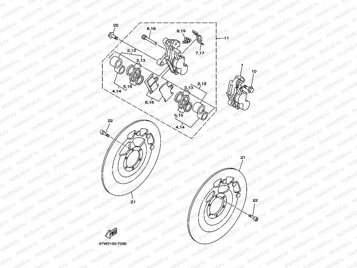 FRONT BRAKE CALIPER