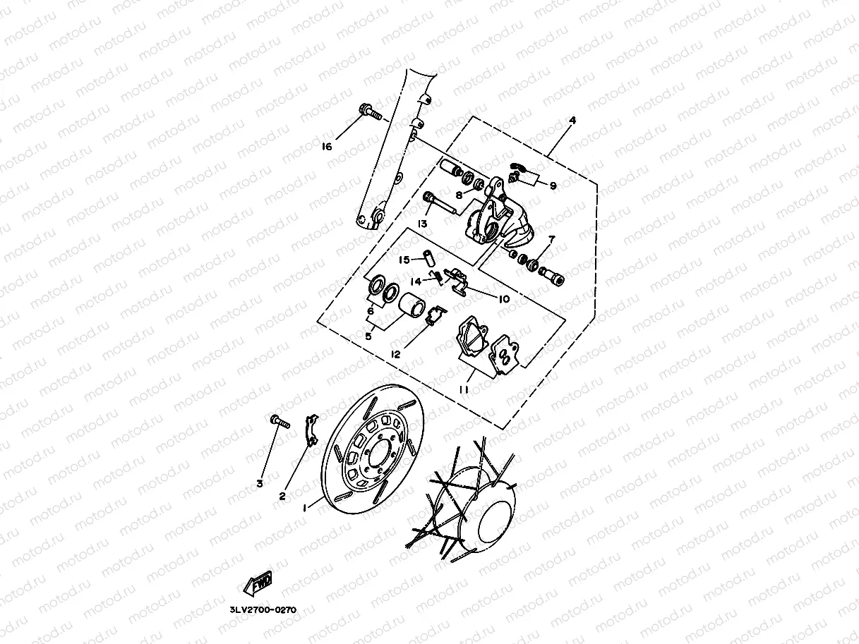 FRONT BRAKE CALIPER