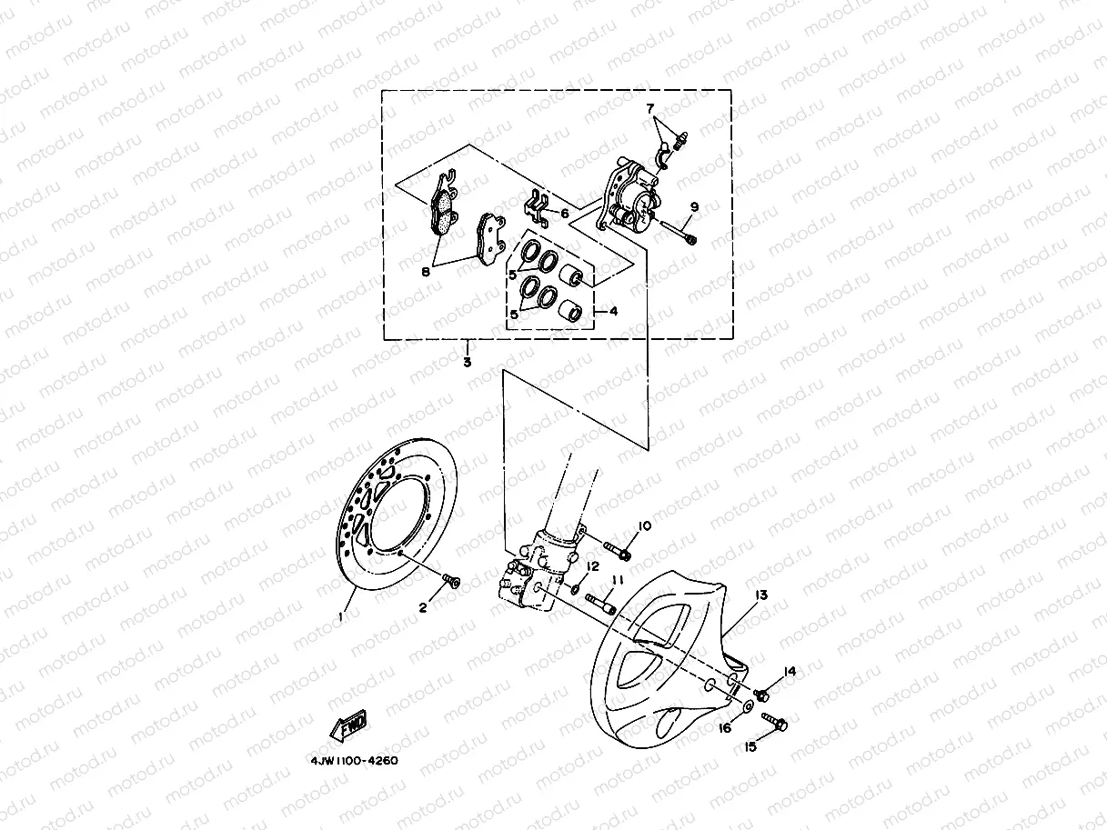 FRONT BRAKE CALIPER