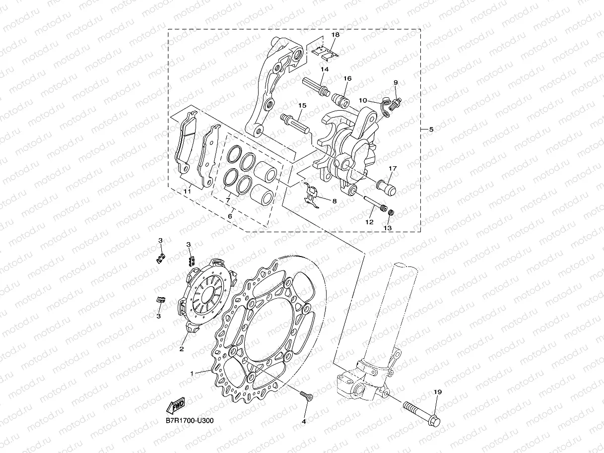FRONT BRAKE CALIPER