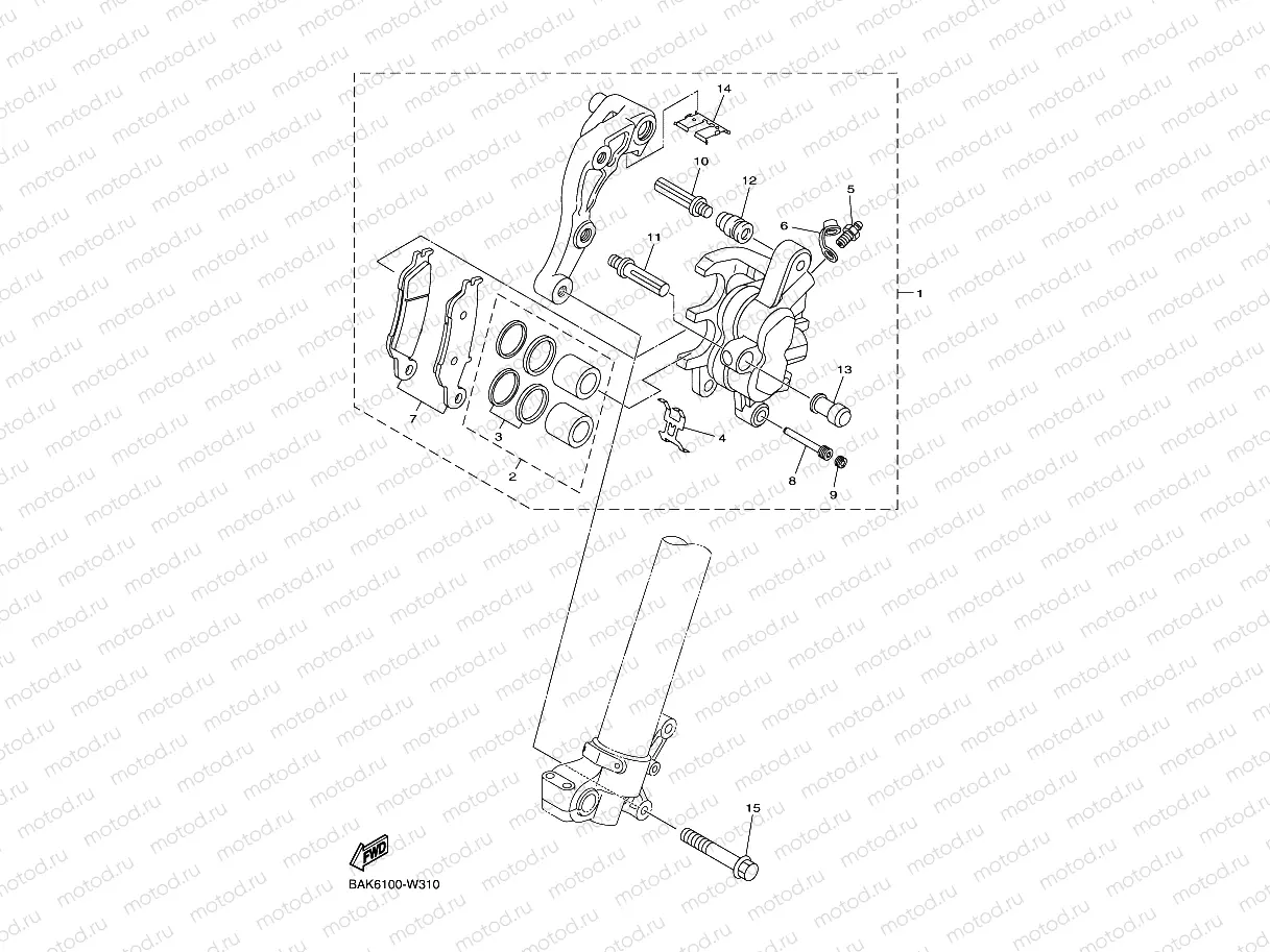 FRONT BRAKE CALIPER