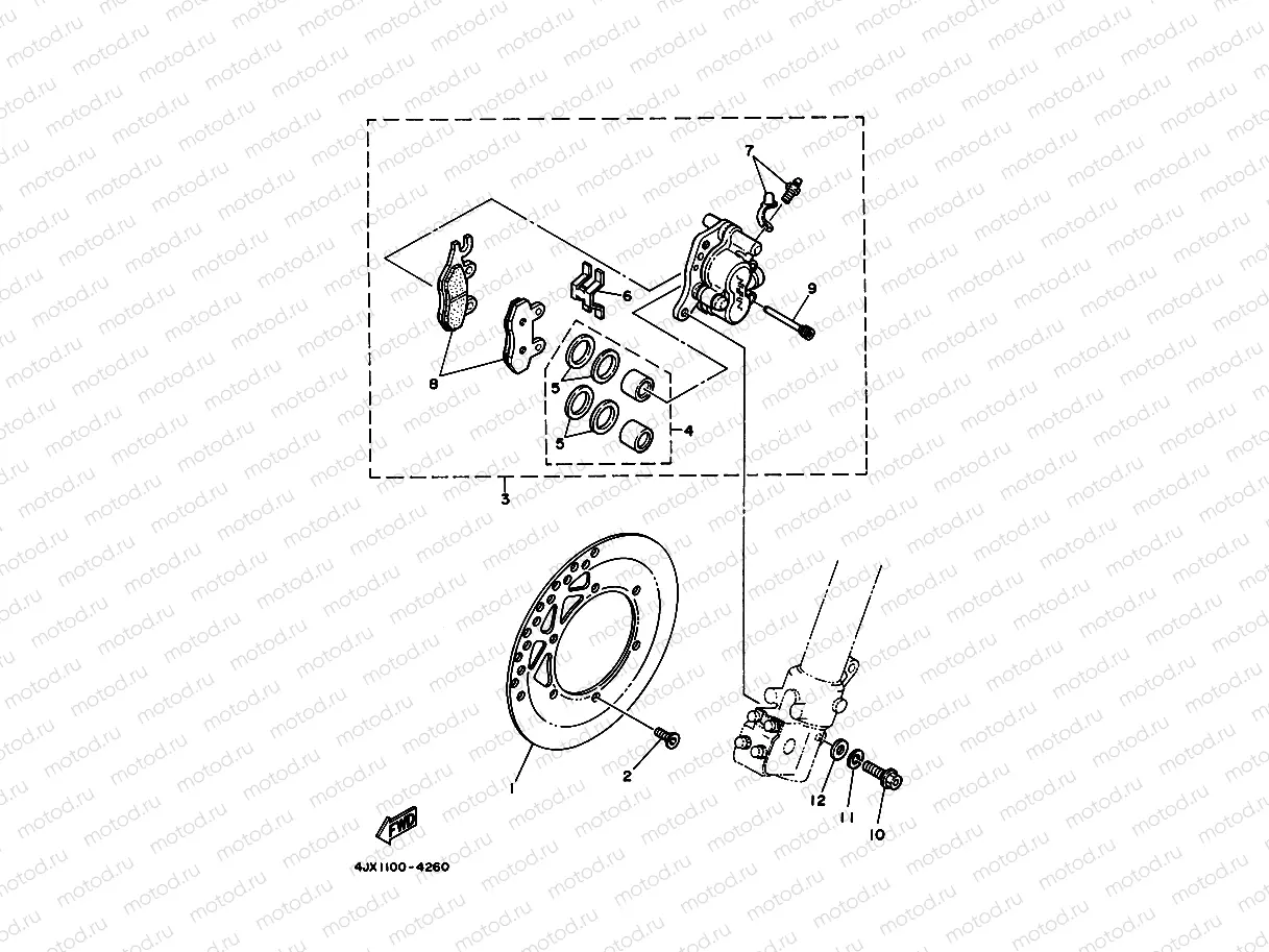FRONT BRAKE CALIPER