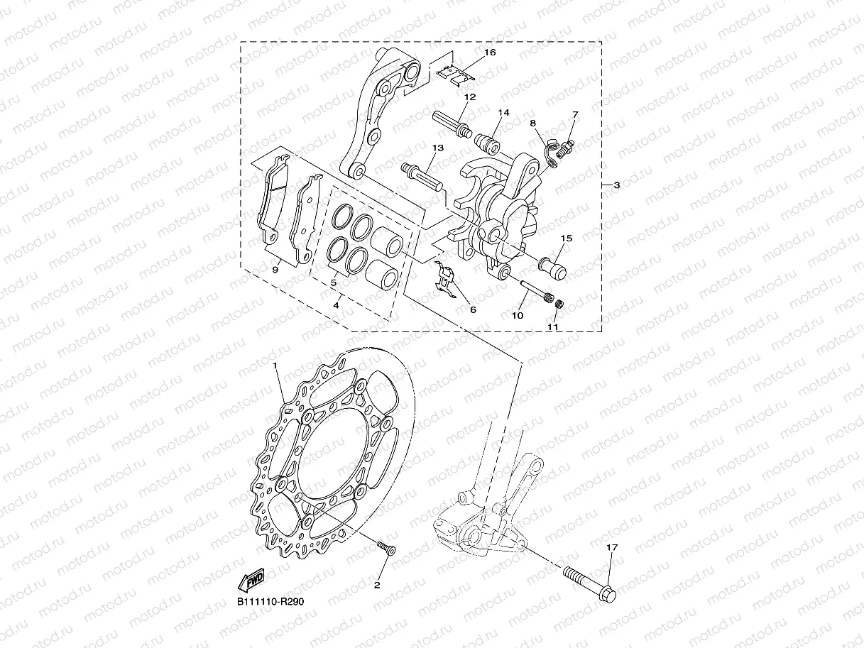 FRONT BRAKE CALIPER