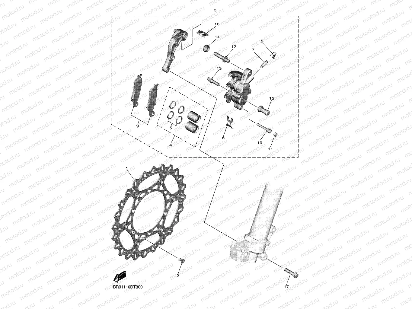 FRONT BRAKE CALIPER