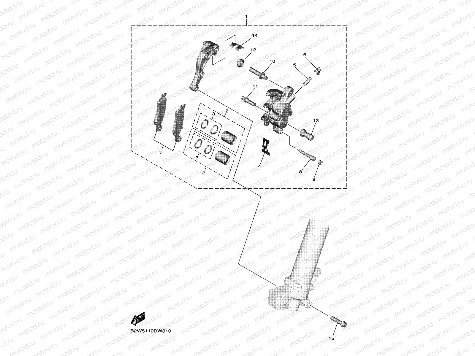 FRONT BRAKE CALIPER