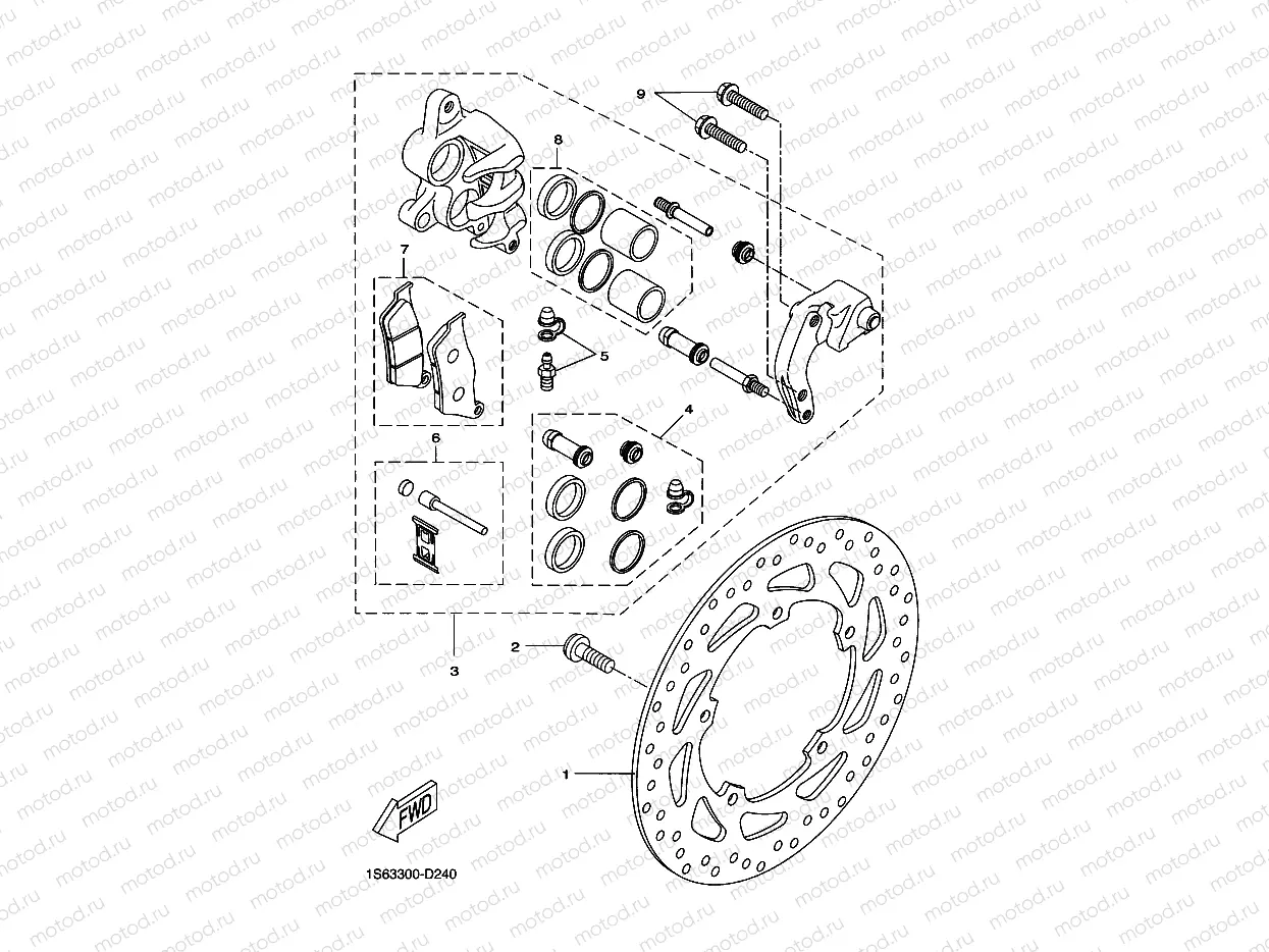 FRONT BRAKE CALIPER
