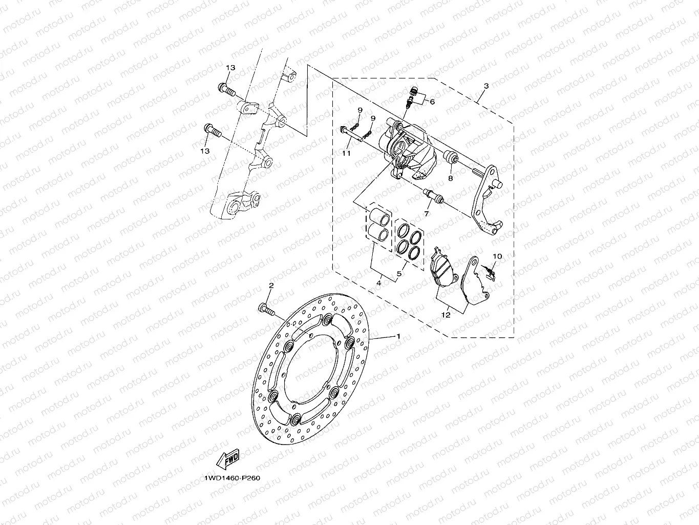 FRONT BRAKE CALIPER