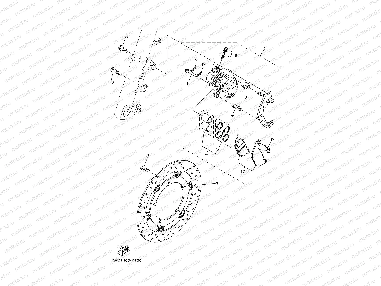 FRONT BRAKE CALIPER