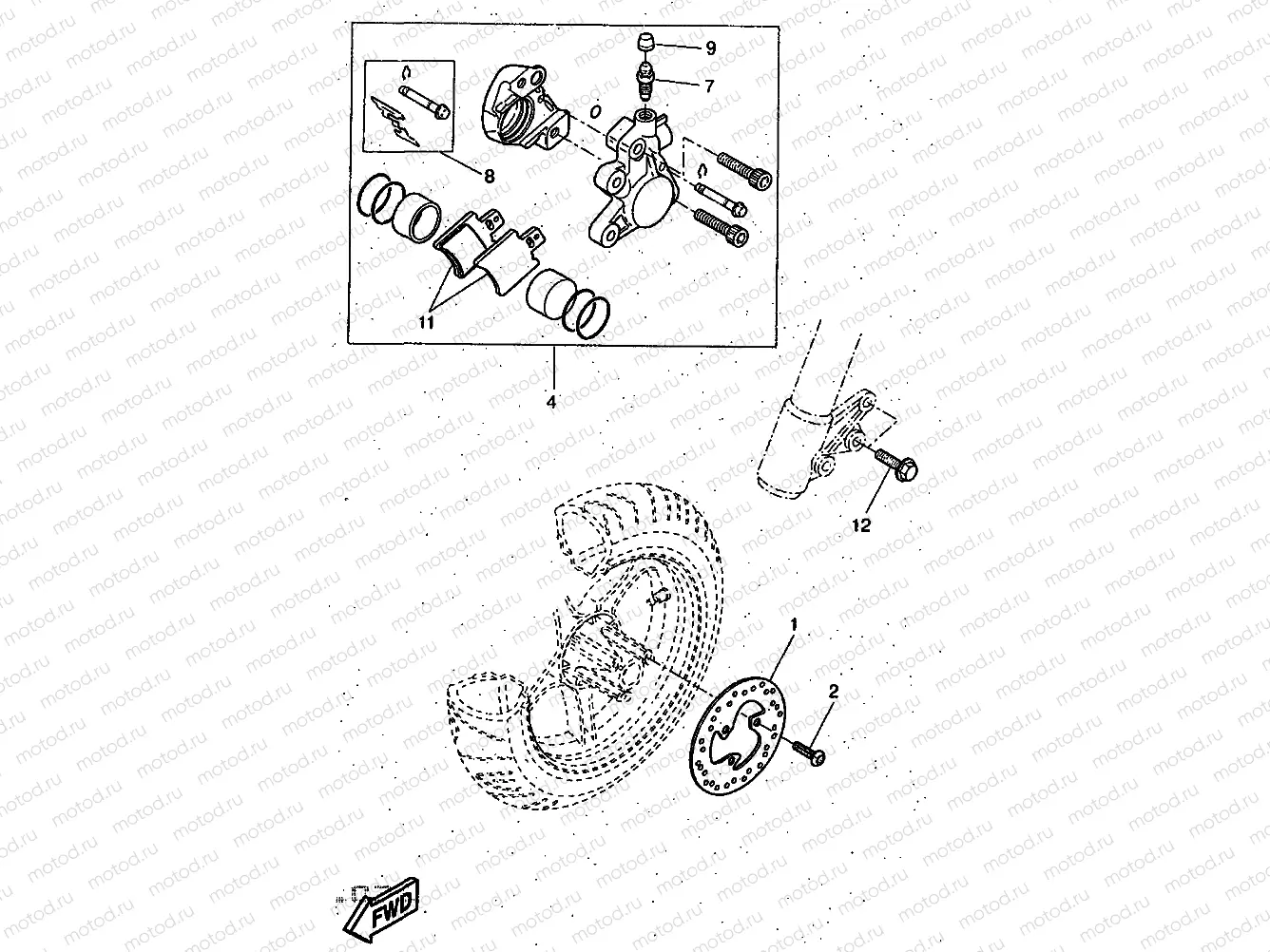 FRONT BRAKE CALIPER