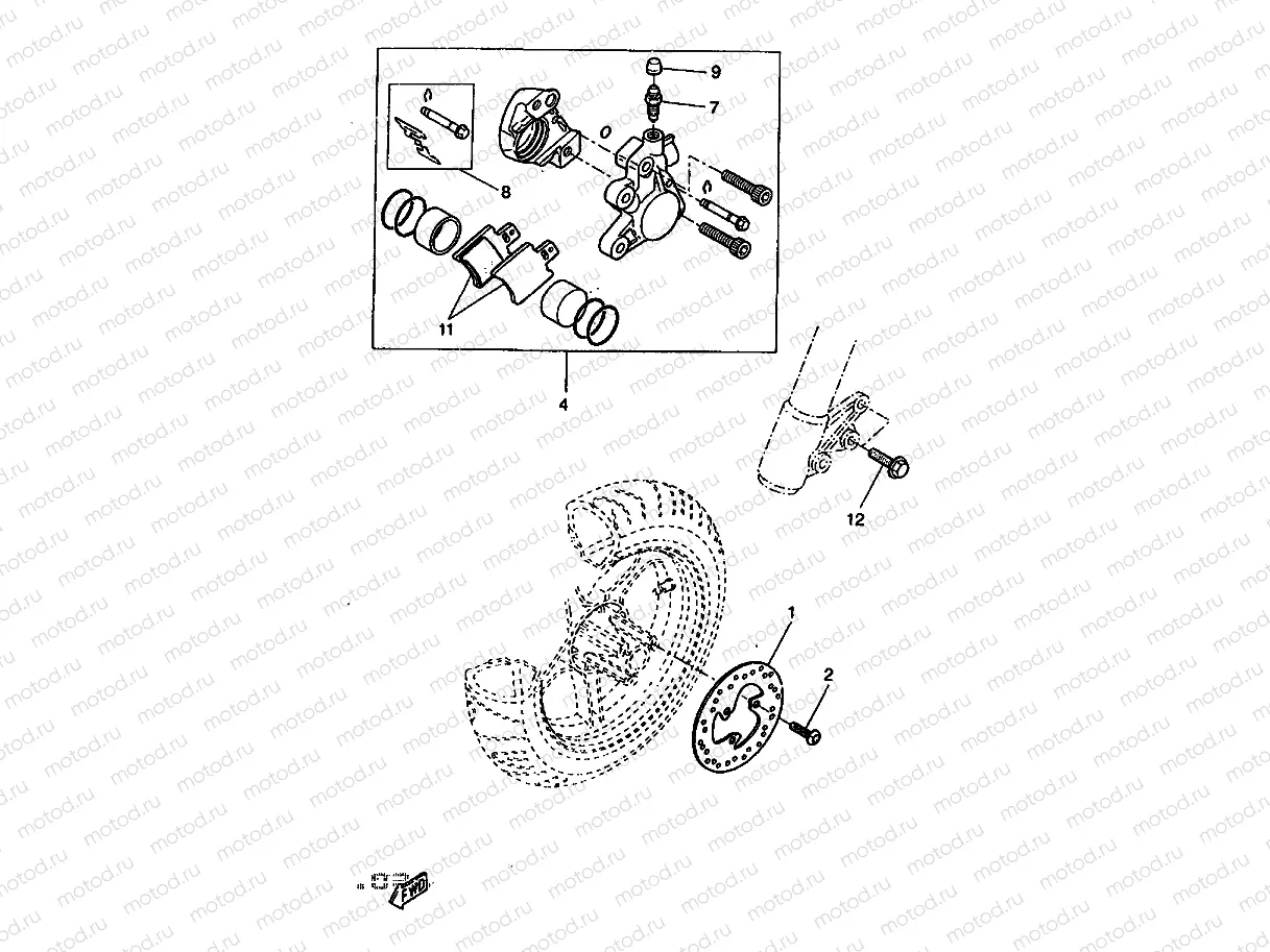 FRONT BRAKE CALIPER