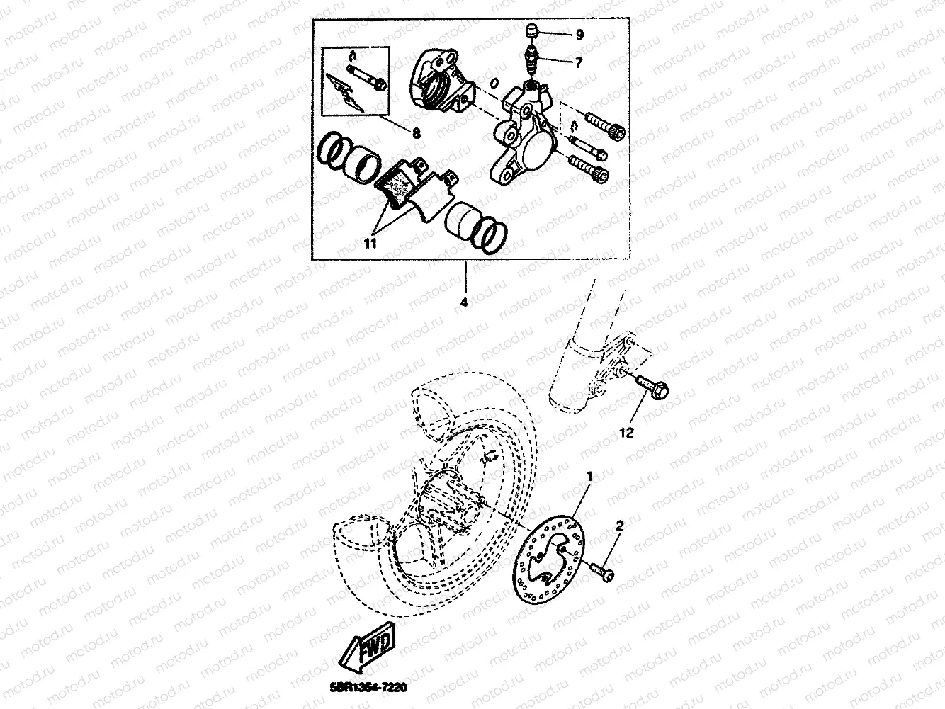 FRONT BRAKE CALIPER
