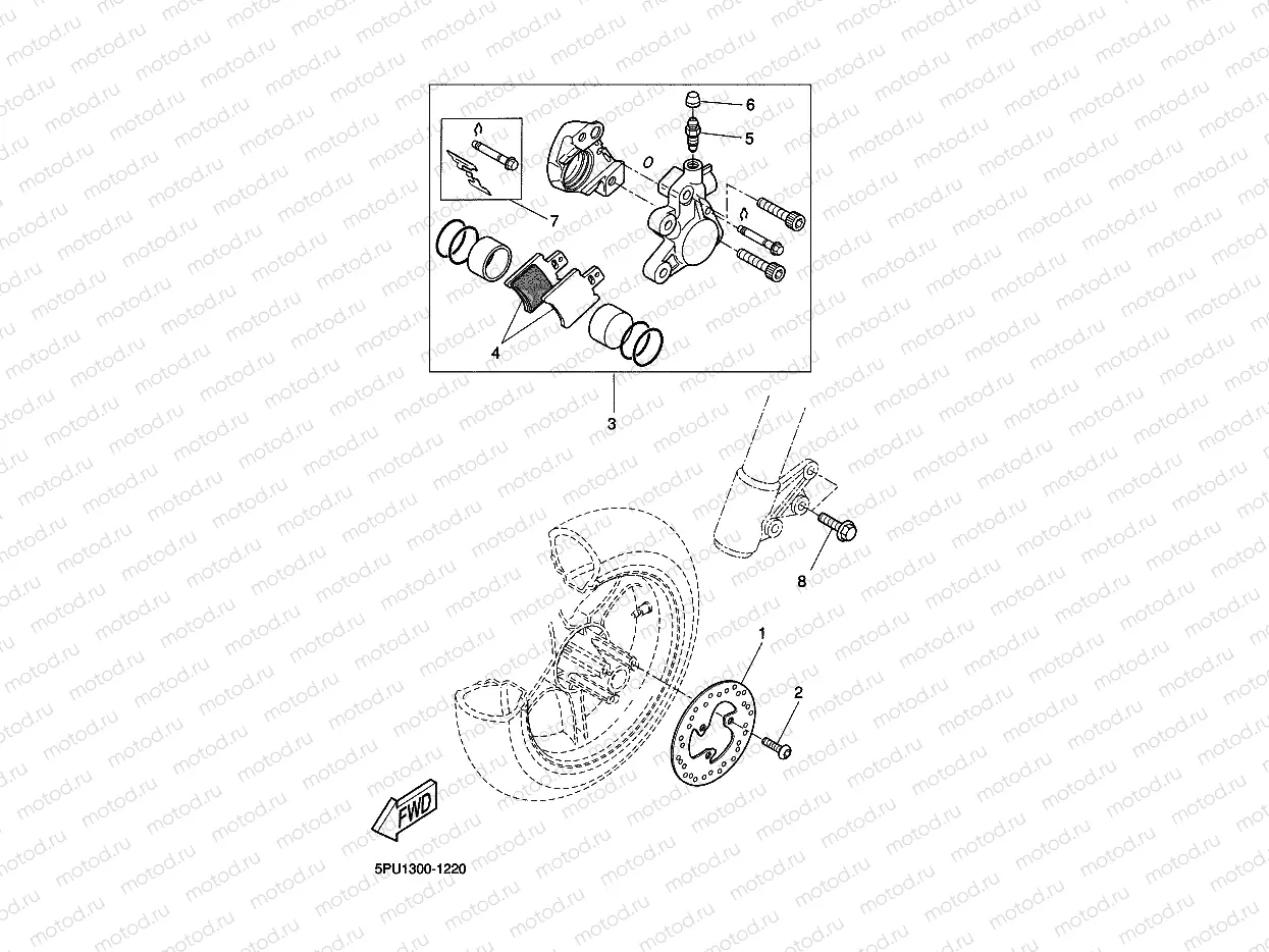 FRONT BRAKE CALIPER