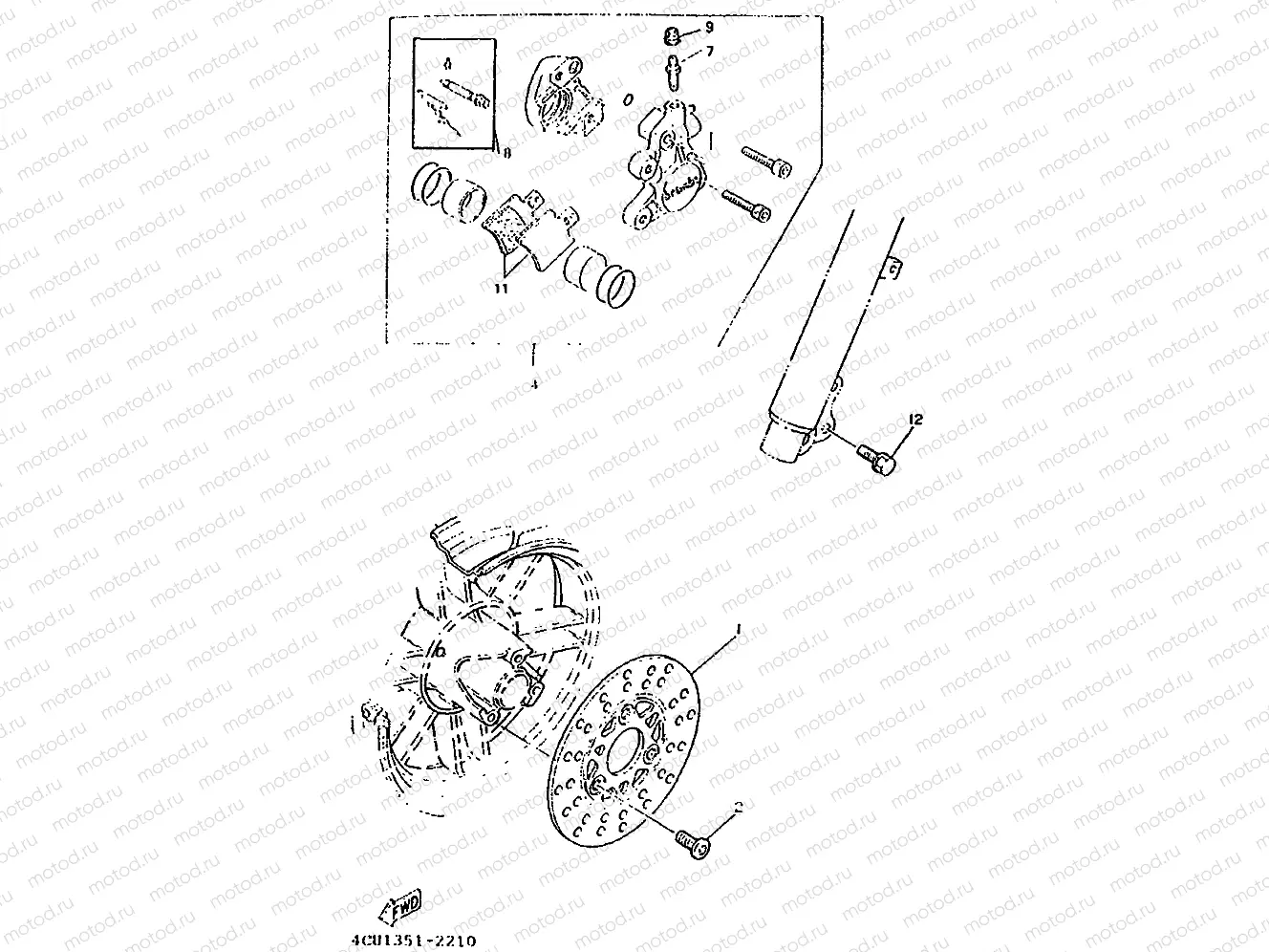 FRONT BRAKE CALIPER
