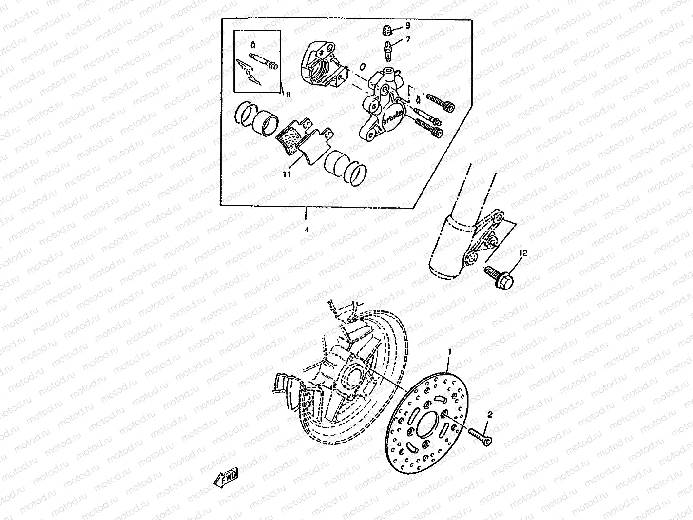 FRONT BRAKE CALIPER
