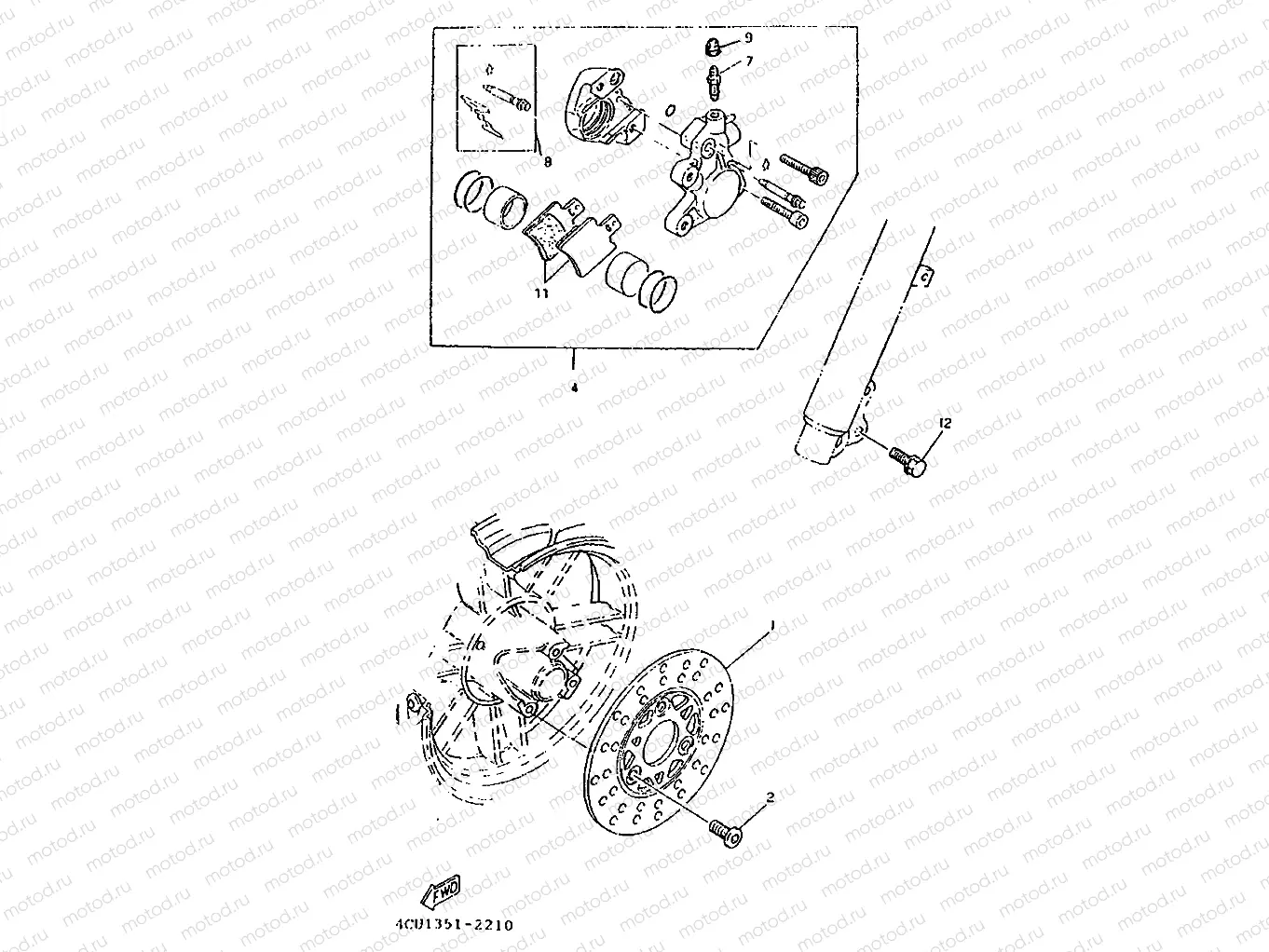 FRONT BRAKE CALIPER