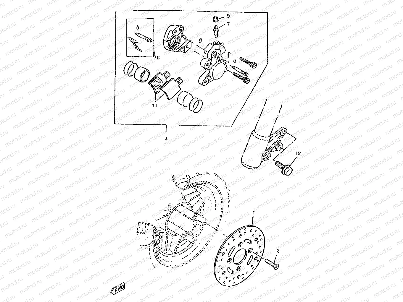 FRONT BRAKE CALIPER