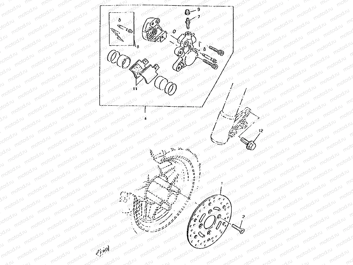 FRONT BRAKE CALIPER