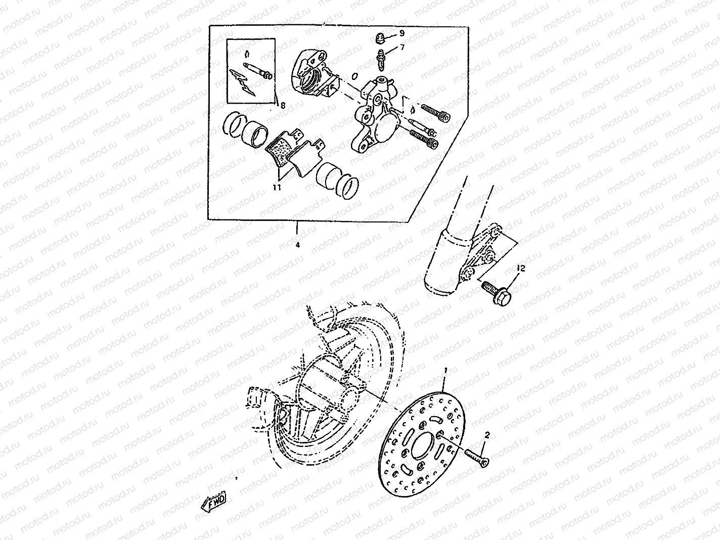 FRONT BRAKE CALIPER
