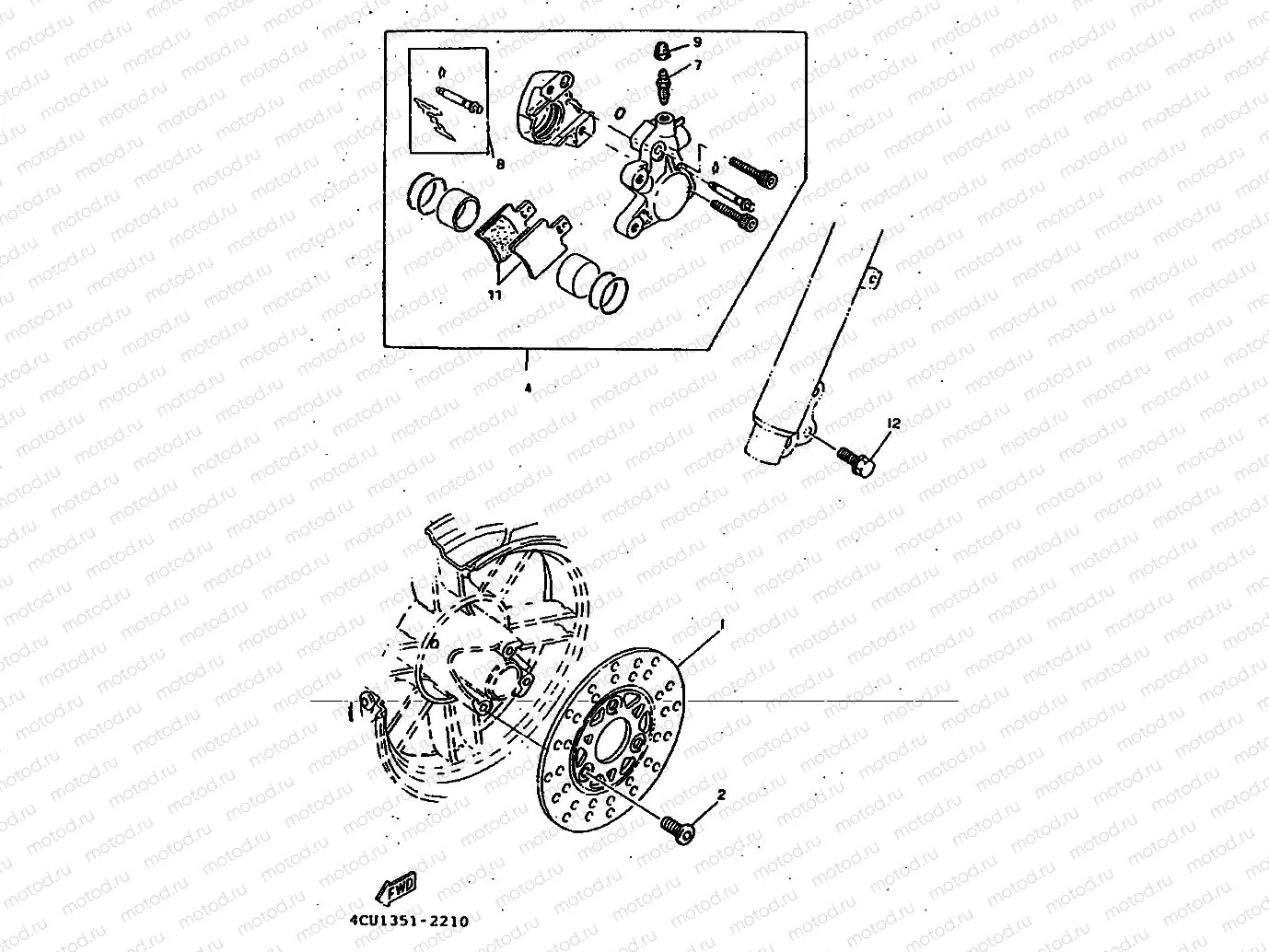 FRONT BRAKE CALIPER